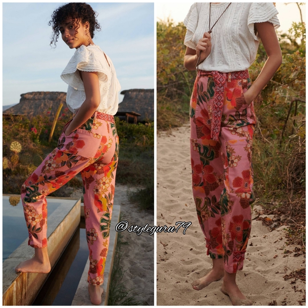 NWT, Anthropologie, FARM RIO ESPERANZA TROUSERS